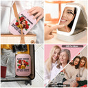 Gift For Bestie,Gift For Sisters,Gift For Yourself,Gift For Women,Happy,Hispanic - Always Chingona Sometimes Cabrona But Never Pendeja Hispanic - Personalized Makeup Box With LED Mirror