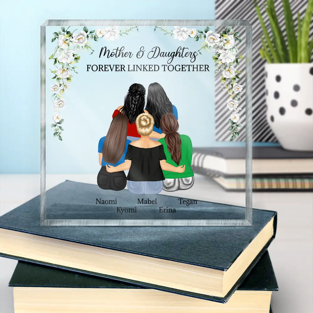 Gift For Mother, Mom - Children, Mom - Daughters (Adult), Mom - Sons, Love - Always My Mother Forever My Friend - Personalized Square Shaped Acrylic Plaque