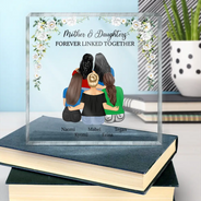 Gift For Mother, Mom - Children, Mom - Daughters (Adult), Mom - Sons, Love - Always My Mother Forever My Friend - Personalized Square Shaped Acrylic Plaque