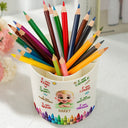 Gift For Kids,Happy - I Am Kind I Am Smart - Personalized Rotating Pen Holder