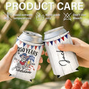 Gift For Yourself,Gift For Women,Gift For Men,Independence Day,America 250th,Happy - America 250 Years Of Freedom Cowboy Skeleton - Personalized Can Cooler Sleeve