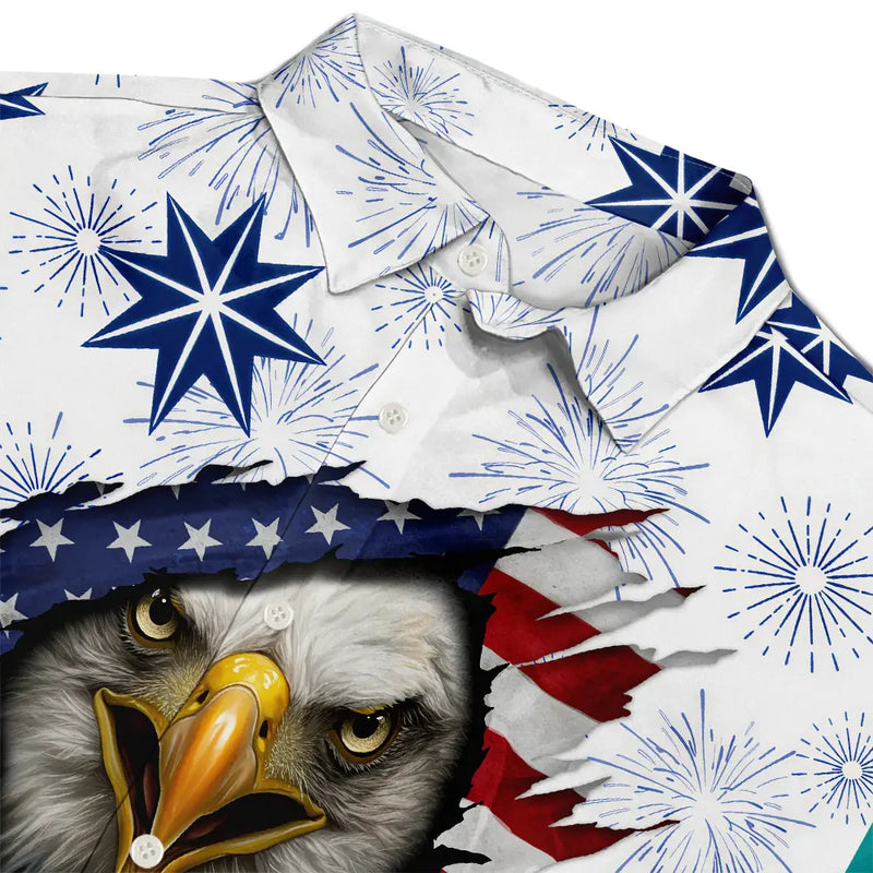 Gift For Yourself,Gift For Women,Gift For Men,Independence Day,America 250th,Happy,No Custom - America 250 Years Patriotic Eagle Breaks Free - Hawaiian Shirt