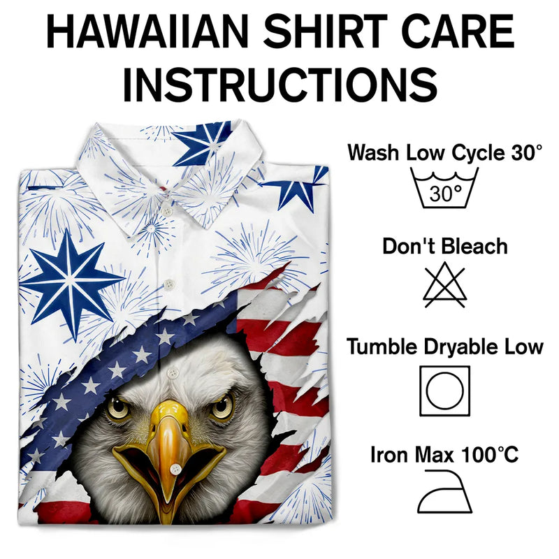 Gift For Yourself,Gift For Women,Gift For Men,Independence Day,America 250th,Happy,No Custom - America 250 Years Patriotic Eagle Breaks Free - Hawaiian Shirt
