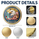 America 250th, Independence Day, Family, Proud, Custom Text - America 250th Anniversary Family Name - Personalized Commemorative Keepsake Coin