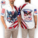 Gift For Men, Gift For Yourself, Happy - America 250th Anniversary US Pride Patriotic Eagle - Personalized Hawaiian Shirt