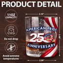Independence Day,America 250th,Gift For Men,Icon,Proud - America 250th Anniversary US Pride Patriotic Eagle - Personalized Whiskey Glass