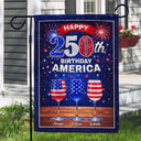 Gift For Couples,Gift For Husband,Gift For Wife,Gift For Boyfriend,Gift For Girlfriend,Parents,Gift For Yourself,Gift For Women,Gift For Men,Gift For Mother,Gift For Father,Gift For Daughter,Gift For Son,Family,Independence Day,America 250th,Happy,Gift For Bestie,Gift For Sibling,Gift For Sisters - America 250th Birthday Celebration - Personalized Flag