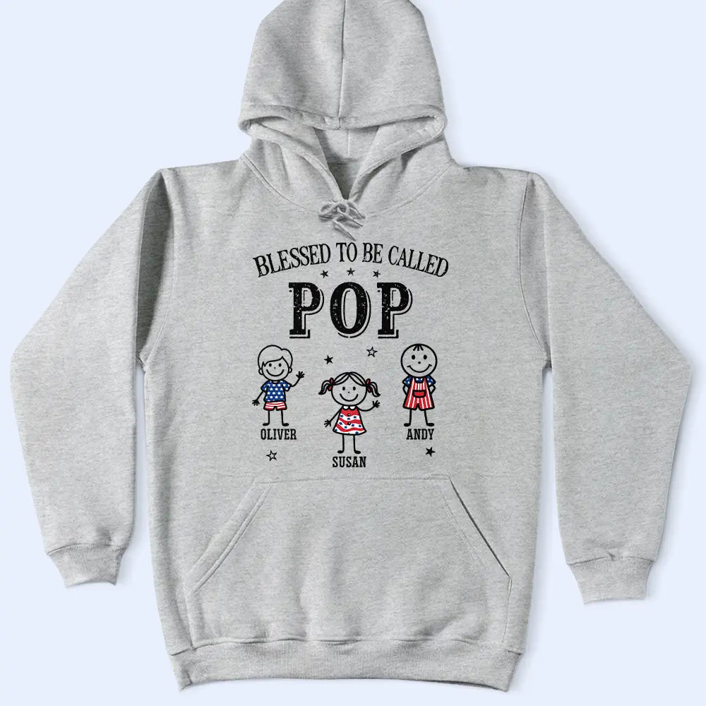 America Blessed To Be Called Papa Nana - Personalized T Shirt