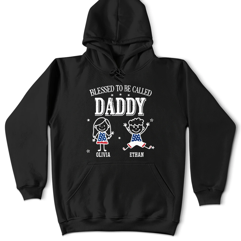 America Blessed To Be Called Papa Nana - Personalized T Shirt