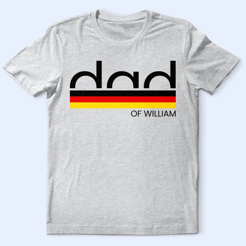 Gift For Father,Independence Day,Happy - America Dad Of Kid Custom Name - Personalized T Shirt