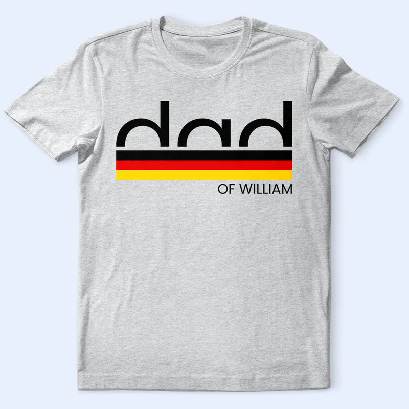 Gift For Father,Independence Day,Happy - America Dad Of Kid Custom Name - Personalized T Shirt