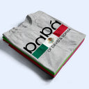 Gift For Father,Independence Day,Happy - America Dad Of Kid Custom Name - Personalized T Shirt