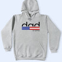 Gift For Father,Independence Day,Happy - America Dad Of Kid Custom Name - Personalized T Shirt