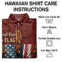 No Custom,Independence Day - America Stand For The Flag Kneel For The Cross - Hawaiian Shirt