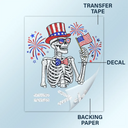 America 250th, Independence Day - America Waving Flag Faux Glitter Equal Better Than Divide - Personalized Decor Decal