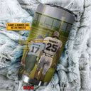 American Football Dad And Son Behind Every Football Player, Dad And Son Gift, Custom Tumbler