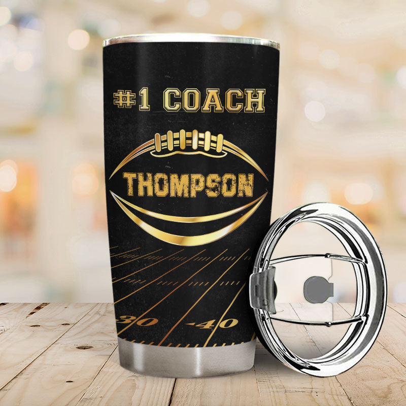 American Football Great Coach Can Change A Life - Gift For Coach - Personalized Custom Tumbler