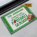 American Football Pardon The Noise Custom Doormat, Football Season, Home Decor, Outdoor Decor