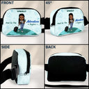 Gift For Yourself,Summer,Gift For Women,Gift For Men,Happy,Travel - And So The Adventure Begins - Personalized Crossbody Belt Bag
