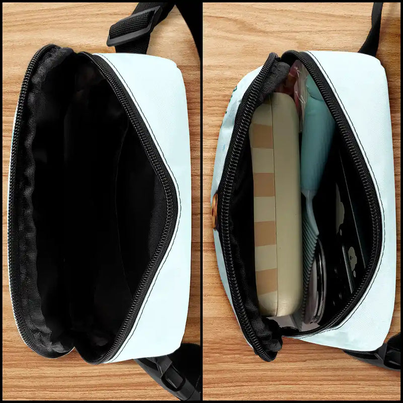 Gift For Yourself,Summer,Gift For Women,Gift For Men,Happy,Travel - And So The Adventure Begins - Personalized Crossbody Belt Bag