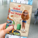 Travel,Gift For Yourself,Gift For Women,Gift For Men,Happy - And So The Adventure Begins 3D Effect - Personalized Passport Cover, Passport Holder