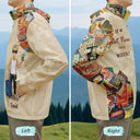 Gift For Women,Travel,Happy - And So The Adventure Begins Travel Lover - Personalized Rain Jacket