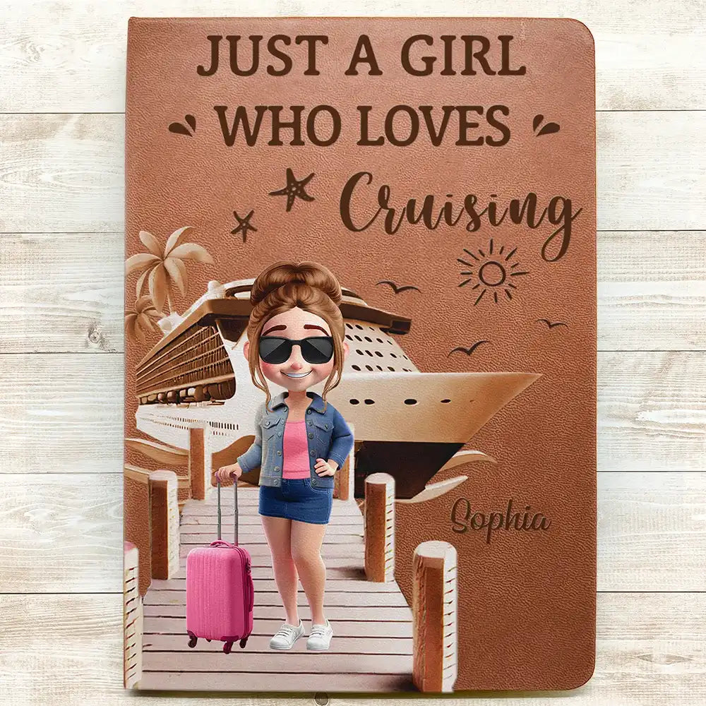 Gift For Yourself,Gift For Women,Gift For Men,Travel,Happy - And So The Adventure Begins Travel Woman Man - Personalized Leather Journal