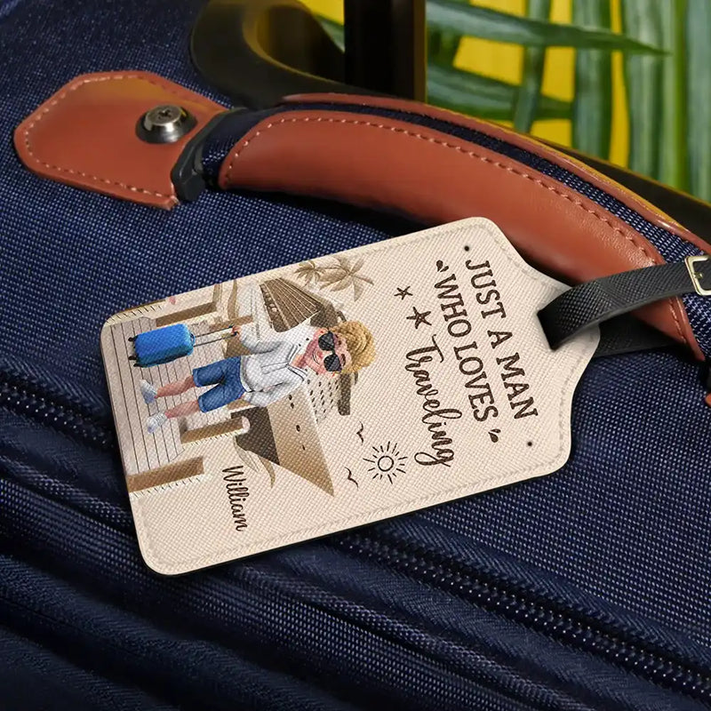 Gift For Yourself,Gift For Women,Gift For Men,Travel,Happy -And So The Adventure Begins Travel Woman Man - Personalized Luggage Tag