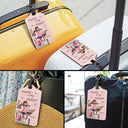 Gift For Yourself,Gift For Women,Gift For Men,Travel,Happy -And So The Adventure Begins Travel Woman Man - Personalized Luggage Tag