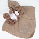 New Dad,New baby,New Mom,Love - And Then There Were Four New Baby - Personalized Embroidered Knitted Baby Blanket