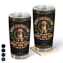 Dog Dad,Cat Dad,Pet Dad,Top Market,Non-Eng,Vector,Adorable - Animate Dog Cat Happy Pawther's Day - Personalized Tumbler