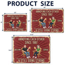 Animate Couple Annoying Each Other - Personalized Classic Metal Signs