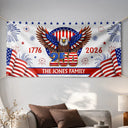 Family,Parents,Happy,America 250th - Anniversary America 250th - Personalized Horizontal Banner