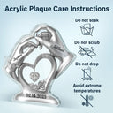 Gift For Couples,Gift For Husband,Gift For Wife,Gift For Boyfriend,Gift For Girlfriend,Happy - Anniversary Wedding Gifts For Couples - 3D Inflated Effect Printed, Personalized Custom Shaped Acrylic Plaque