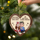 Love,Christmas,Gift For Wife,Gift For Husband,Gift For Couples,Gift For Boyfriend,Gift For Girlfriend,Old Couples  -Annoying Each Other 3D Effect Couple - Personalized 2-Layered Wooden Ornament