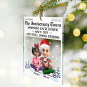 Funny,Gift For Couples,Old Couples,Gift For Husband,Gift For Wife - Annoying Each Other 3D Effect Couple - Personalized Custom Shaped Acrylic Ornament