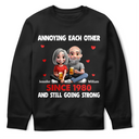Gift For Couples,Love,Gift For Husband,Gift For Wife,Gift For Boyfriend,Gift For Girlfriend - Annoying Each Other 3D Effect Couple - Personalized T Shirt