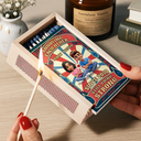 Gift For Couples,Old Couples,LGBT,Love - Annoying Each Other And Still Going Strong - Personalized Wooden Matchbox