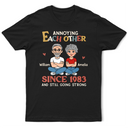 Gift For Couples,Funny,Gift For Husband,Gift For Boyfriend,Gift For Men,Old Couples - Annoying Each Other Retro Couple - Personalized T Shirt