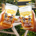 Gift For Couples,Gift For Husband,Gift For Wife,Gift For Boyfriend,Gift For Girlfriend,Funny - Annoying Each Other Since - Personalized Beer Glass