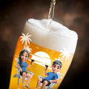 Gift For Couples,Gift For Husband,Gift For Wife,Gift For Boyfriend,Gift For Girlfriend,Funny - Annoying Each Other Since - Personalized Pilsner Glass