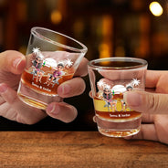 Gift For Couples,Gift For Husband,Gift For Wife,Gift For Boyfriend,Gift For Girlfriend,Funny - Annoying Each Other Since - Personalized Shot Glass
