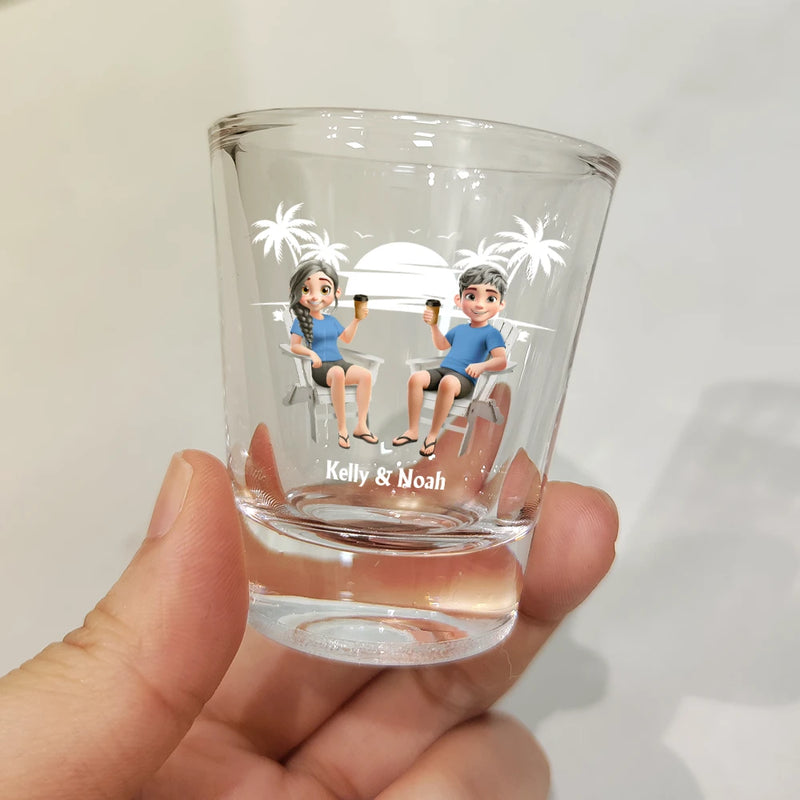 Gift For Couples,Gift For Husband,Gift For Wife,Gift For Boyfriend,Gift For Girlfriend,Funny - Annoying Each Other Since - Personalized Shot Glass