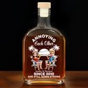 Gift For Couples, Gift For Husband, Gift For Wife, Gift For Boyfriend, Gift For Girlfriend, Funny - Annoying Each Other Since - Personalized Whiskey Bottle