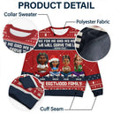 Christmas,Christian,Family,Pet Lovers - As For Me And My House We Will Serve The Lord - Personalized Unisex Ugly Sweater