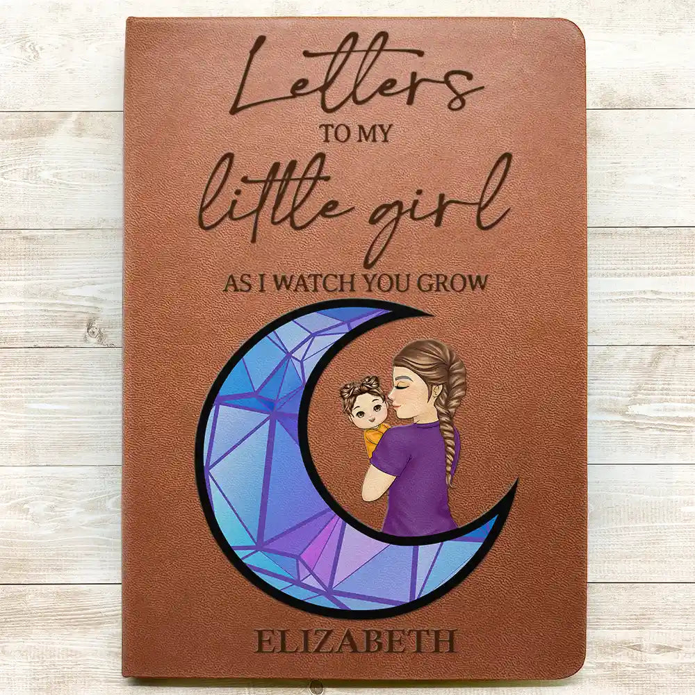 New Mom,New baby,Love - As I Watch You Grow - Personalized Leather Journal