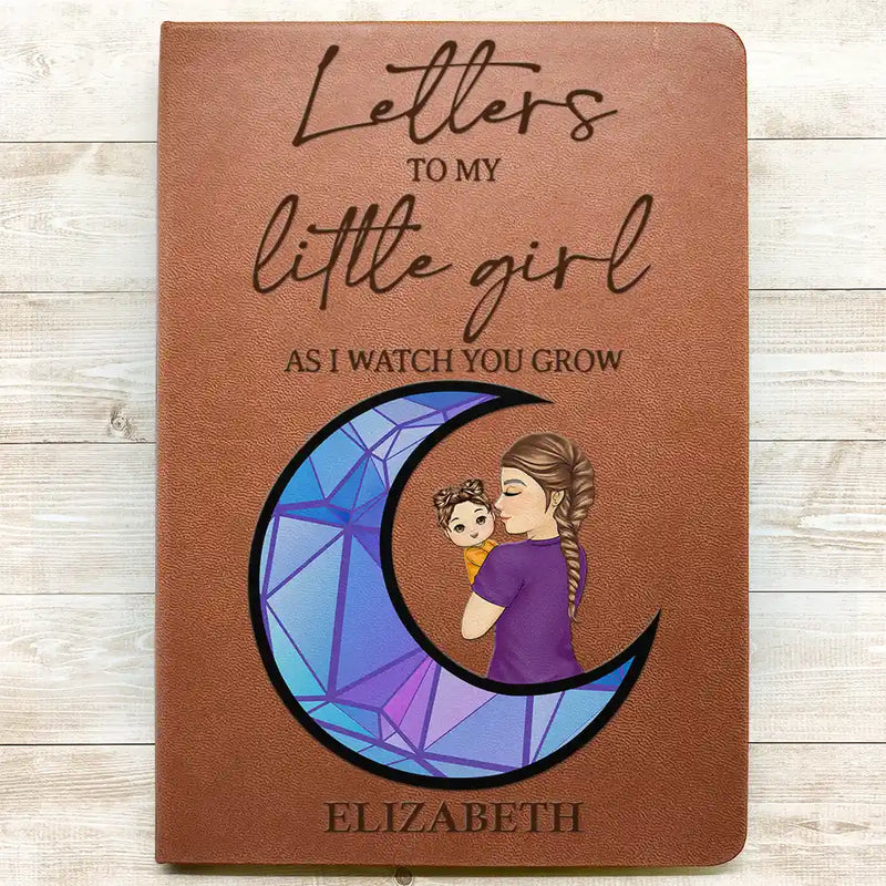 New Mom,New baby,Love - As I Watch You Grow - Personalized Leather Journal