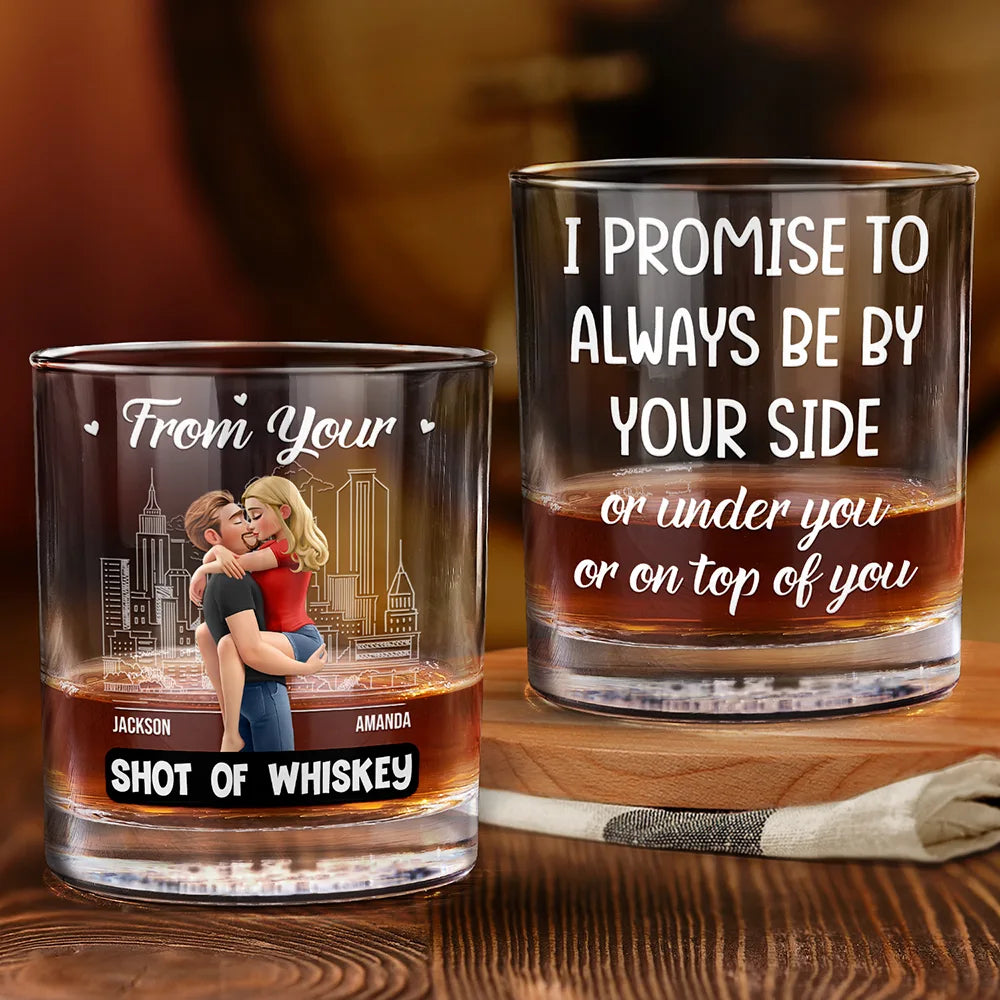 Gift For Husband,Gift For Boyfriend,Gift For Couples,Funny - As Long As We Do It Spicy Couple 3D Effect - Personalized Whiskey Glass