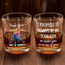 Gift For Husband,Gift For Boyfriend,Gift For Couples,Funny - As Long As We Do It Spicy Couple 3D Effect - Personalized Whiskey Glass