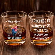 Gift For Husband,Gift For Boyfriend,Gift For Couples,Funny - As Long As We Do It Spicy Couple 3D Effect - Personalized Whiskey Glass